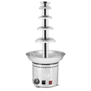 121807 304 Stainless Steel 5 Tiers Chocolate Fondue Fountain Machine