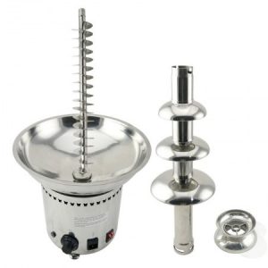121807 304 Stainless Steel 5 Tiers Chocolate Fondue Fountain Machine