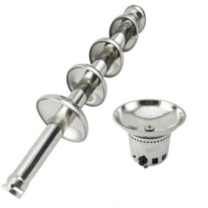 121807 304 Stainless Steel 5 Tiers Chocolate Fondue Fountain Machine